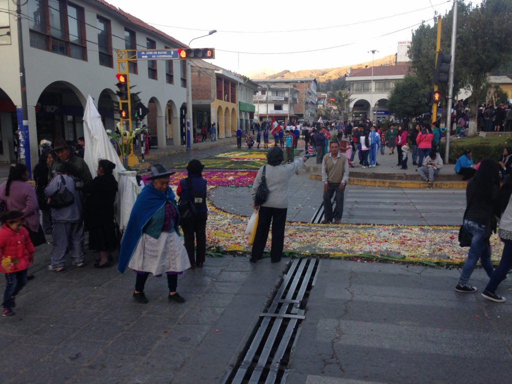 Huaraz's town square