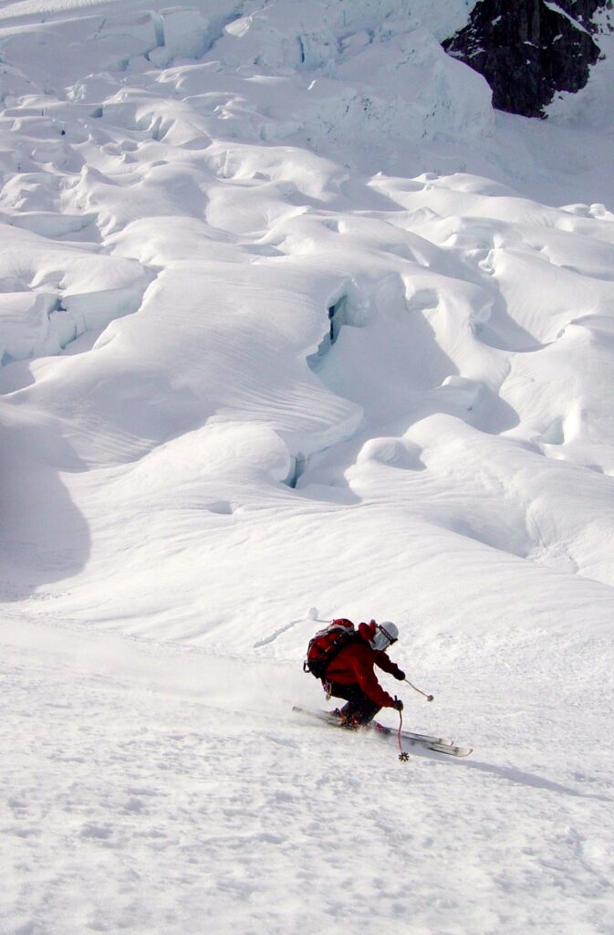 Waddington Range skiing