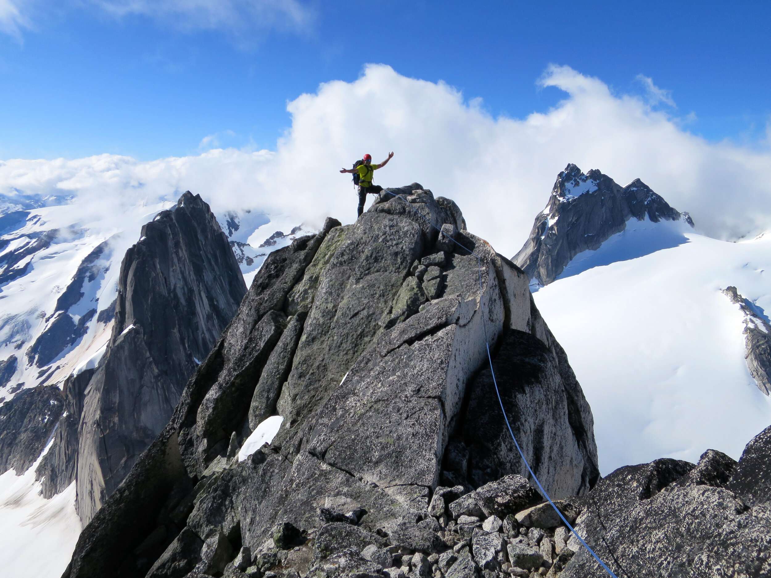 Kain Route Bugaboo Spire alpine rock climbing