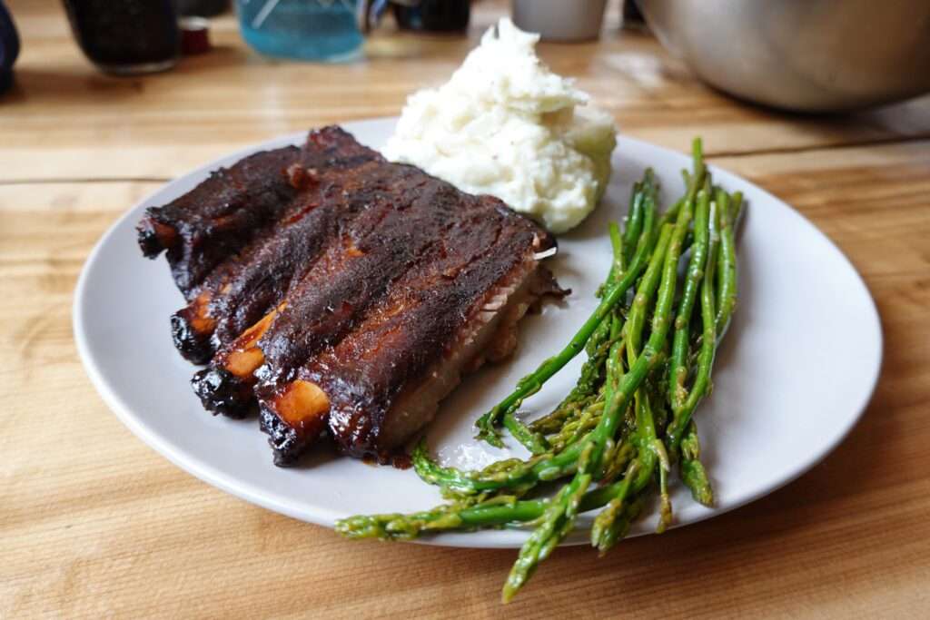 asparagus and ribs alexandra cabin